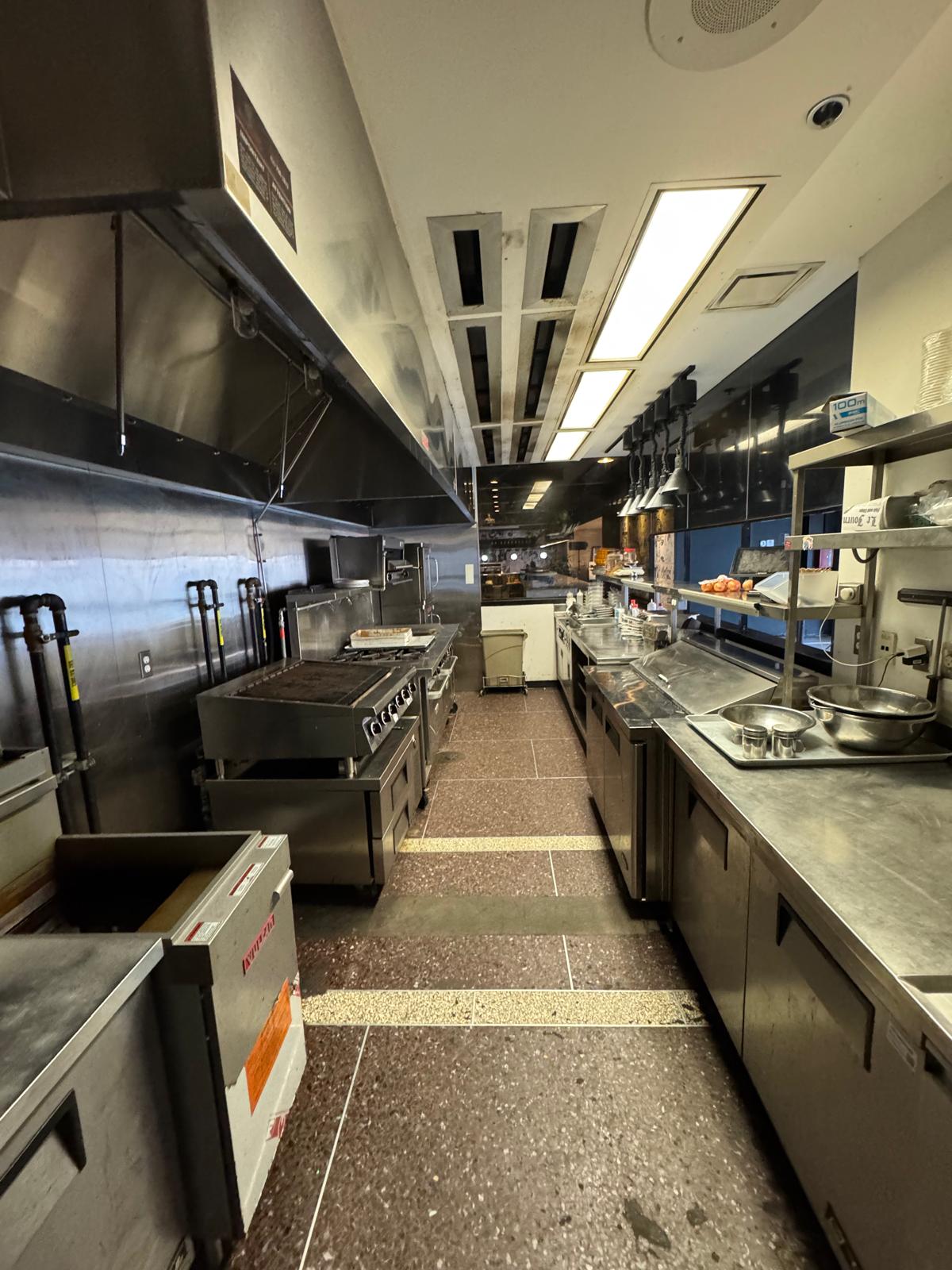 Commercial kitchen cleaned overnight